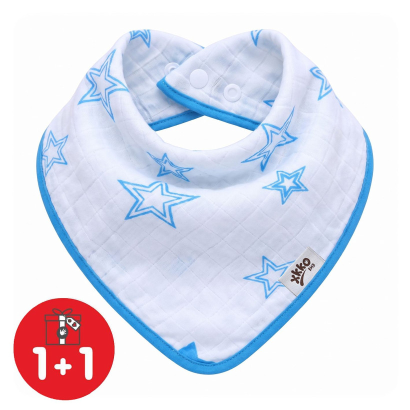 Bamboo bandana XKKO BMB - Cyan Stars