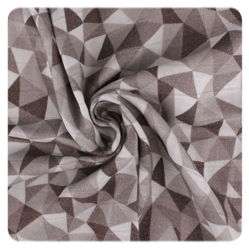 Bamboo swaddle XKKO BMB 117x117 - LE Silver Triangles