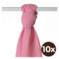 Bamboo muslin towel XKKO BMB 90x100 - Pink 10x1pcs (Wholesale packaging)