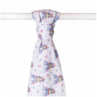 Bamboo muslin towel XKKO BMB 90x100 Digi - Unicorns