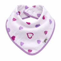 Bamboo bandana XKKO BMB - Lilac Hearts