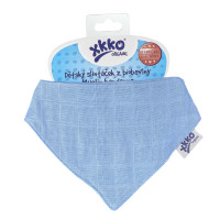 Organic Cotton Muslin Bandana XKKO Organic - Ocean Blue