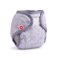XKKO Diaper Cover Newborn - Safari Lavender Aura