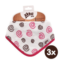 Bamboo bandana XKKO BMB - Magenta Spirals 3x1ps Wholesale packing