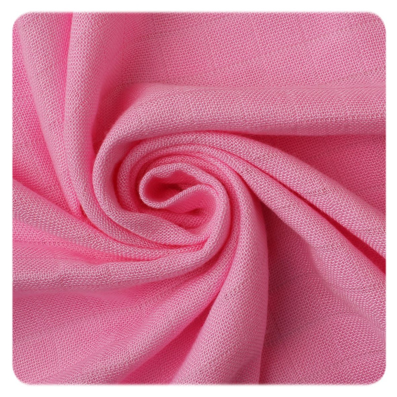 Bamboo muslin towel XKKO BMB 90x100 - Pink 10x1pcs (Wholesale packaging)
