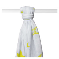 Bamboo muslin towel XKKO BMB 90x100 - Lemon Stars 10x1pcs (Wholesale packaging)