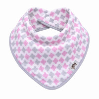 Bamboo bandana XKKO BMB - Baby Pink Cross 3x1ps Wholesale packing