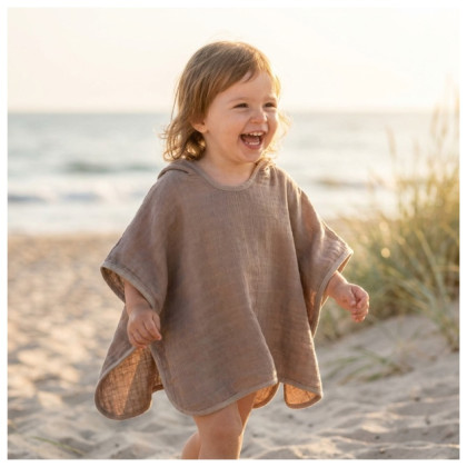 Bamboo Muslin Poncho XKKO BMB Colours - Atmosphere