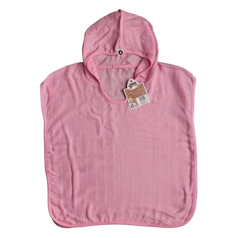 Bamboo Muslin Poncho XKKO BMB - Baby Pink