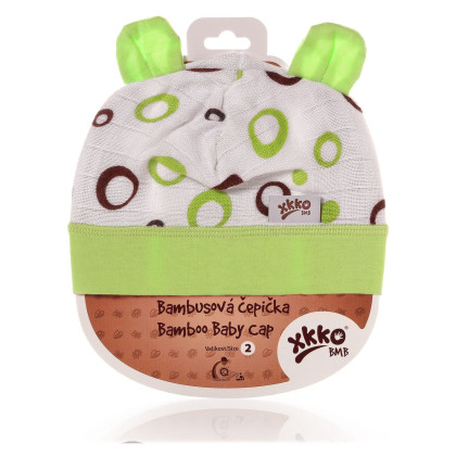 Bamboo Baby Hat XKKO BMB - Lime Bubbles