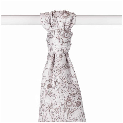 Bamboo muslin towel XKKO BMB 90x100 - Safari W/Atmosphere