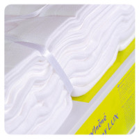 Hight Density Cotton Muslins XKKO LUX 70x70 - White 20x10ps (Wholesale pack.)