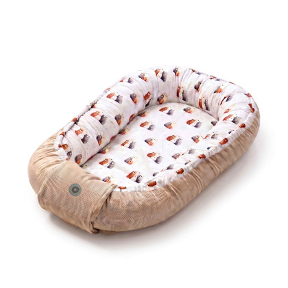 Double-sided Baby Nest XKKO LUX - Bear Family