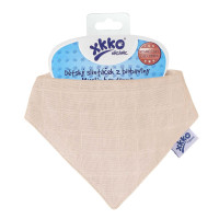 Organic Cotton Muslin Bandana XKKO Organic - Natural 3x1ps (Wholesale pack.)