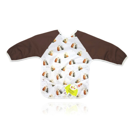 XKKO long-sleeve bib - Bear Family