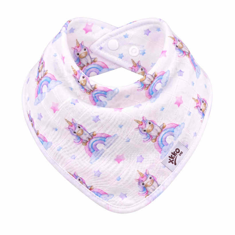 Bamboo bandana XKKO BMB Digi - Unicorns