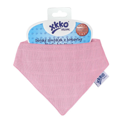 Organic Cotton Muslin Bandana XKKO Organic - Pink