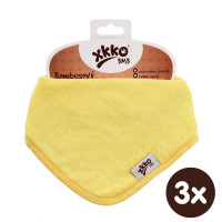 Bamboo bandana XKKO BMB - Lemon 3x1ps Wholesale packing