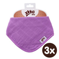 Bamboo bandana XKKO BMB - Lilac 3x1ps Wholesale packing