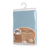 Bamboo muslin fitted sheet XKKO BMB 50x70 - Baby Blue