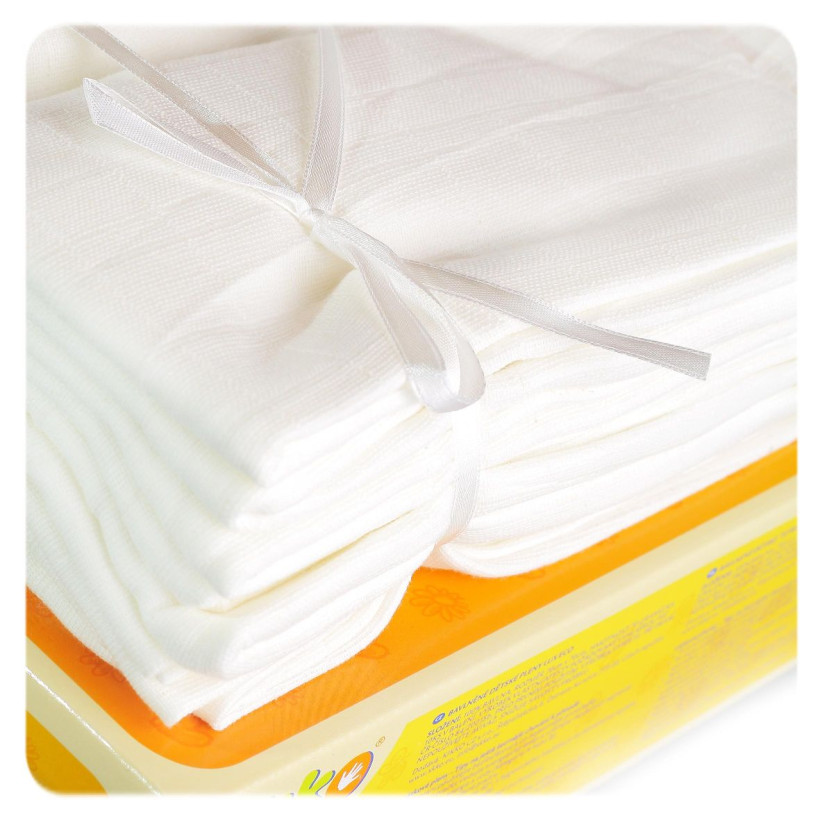 Hight Density Cotton Muslins XKKO LUX ECO 80x80 - Natural 20x10ps (Wholesale pack.)