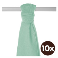 Bamboo muslin towel XKKO BMB 90x100 - Mint 10x1pcs (Wholesale packaging)