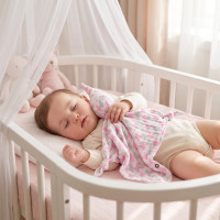 Bamboo cuddly toy XKKO BMB - Baby Pink Cross