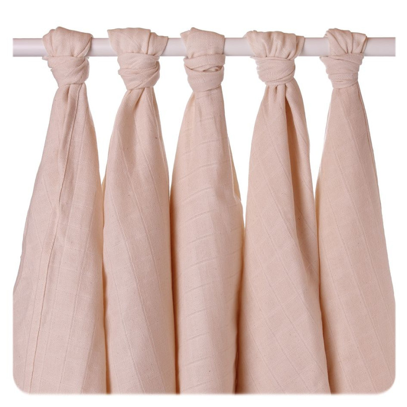 Organic Cotton Muslins XKKO Organic 70x70 Old Times - Natural 40x5ps (Wholesale pack.)