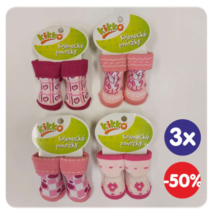 Socks KIKKO Classic - Type 43 0-6m 12pairs