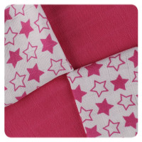 Bamboo muslins XKKO BMB 30x30 - Little Stars Magenta MIX 9pcs