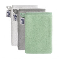 Organic cotton Terry Bath Glove XKKO Organic - Mint MIX