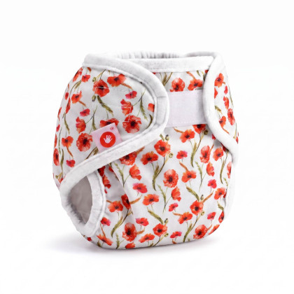 XKKO Diaper Cover Newborn - Red Poppies