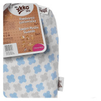 Bamboo swaddle XKKO BMB 120x120 - Baby Blue Cross 5x1ps (Wholesale packaging)