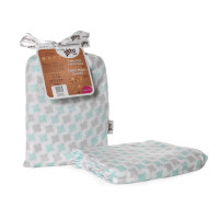 Bamboo swaddle XKKO BMB 120x120 - Mint Cross