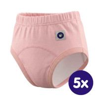 Organic Cotton Training pants XKKO Organic - Baby Pink 5x1ps (Wholesape pack.)