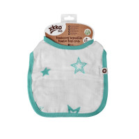 Bamboo Burp Cloth XKKO BMB - Turquoise Stars