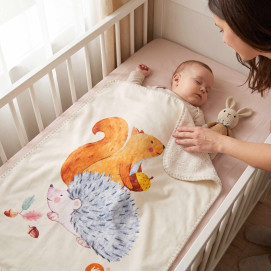 Spanish baby blanket XKKO LUX 75x100 - Squirrel