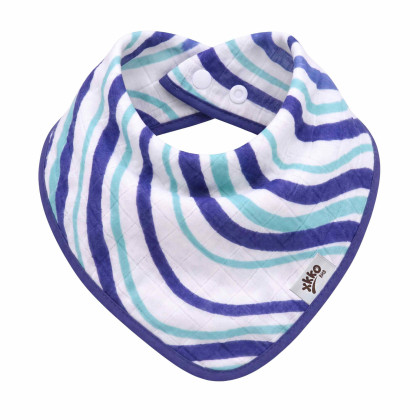 Bamboo bandana XKKO BMB - Ocean Blue Waves