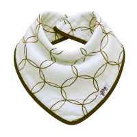 Bamboo bandana XKKO BMB - Natural Brown Circles