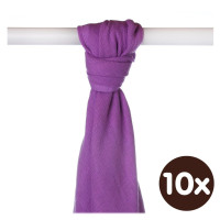 Bamboo muslin towel XKKO BMB 90x100 - Lilac 10x1pcs (Wholesale packaging)