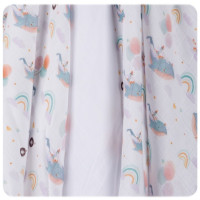 Bamboo muslins XKKO BMB 70x70 Digi - Sky Whale MIX 3pcs