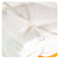 Hight Density Cotton Muslins XKKO LUX ECO 80x80 - Natural 20x10ps (Wholesale pack.)