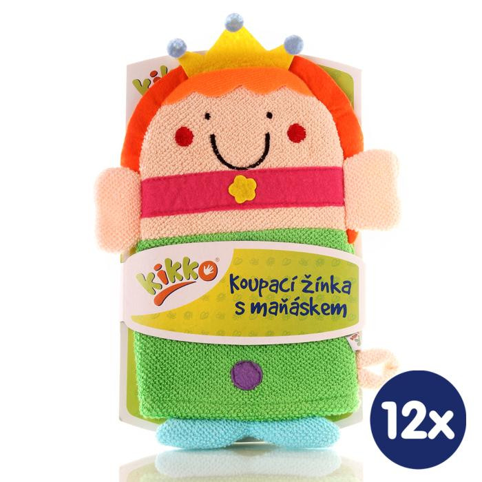 XKKO Cotton Bath Glove - Princess 12x1ps (Wholesale pack.)