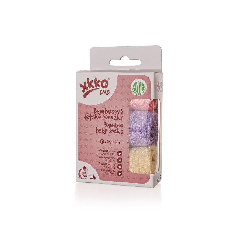 Bamboo Socks XKKO BMB - Pastels For Girls 5x box (Wholesale package)