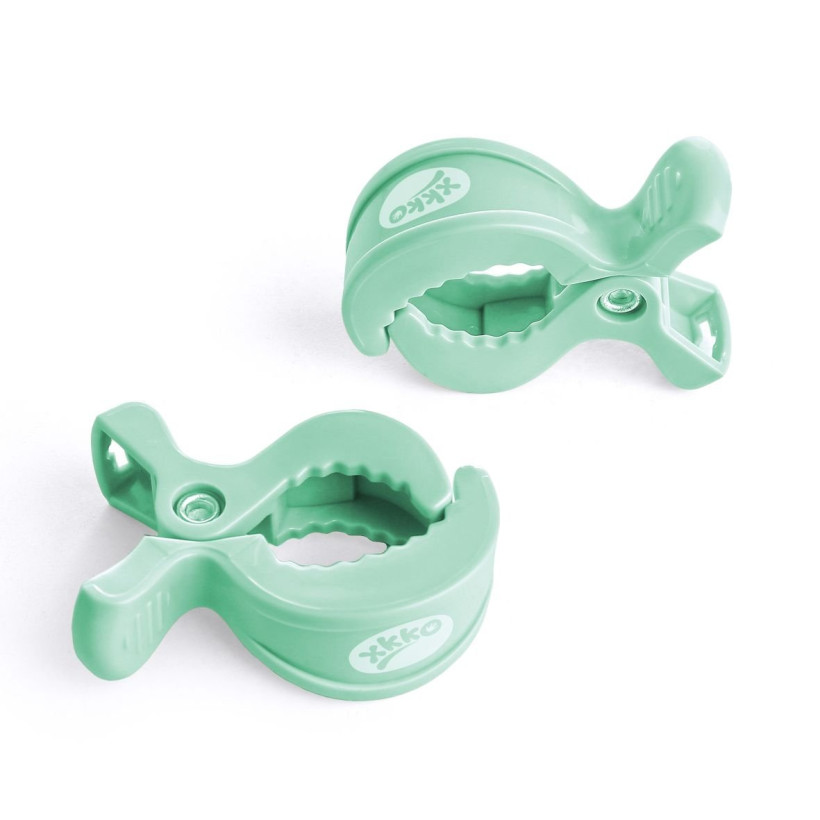 Pram Clips XKKO - Mint 5x2ps (Wholesale pack.)