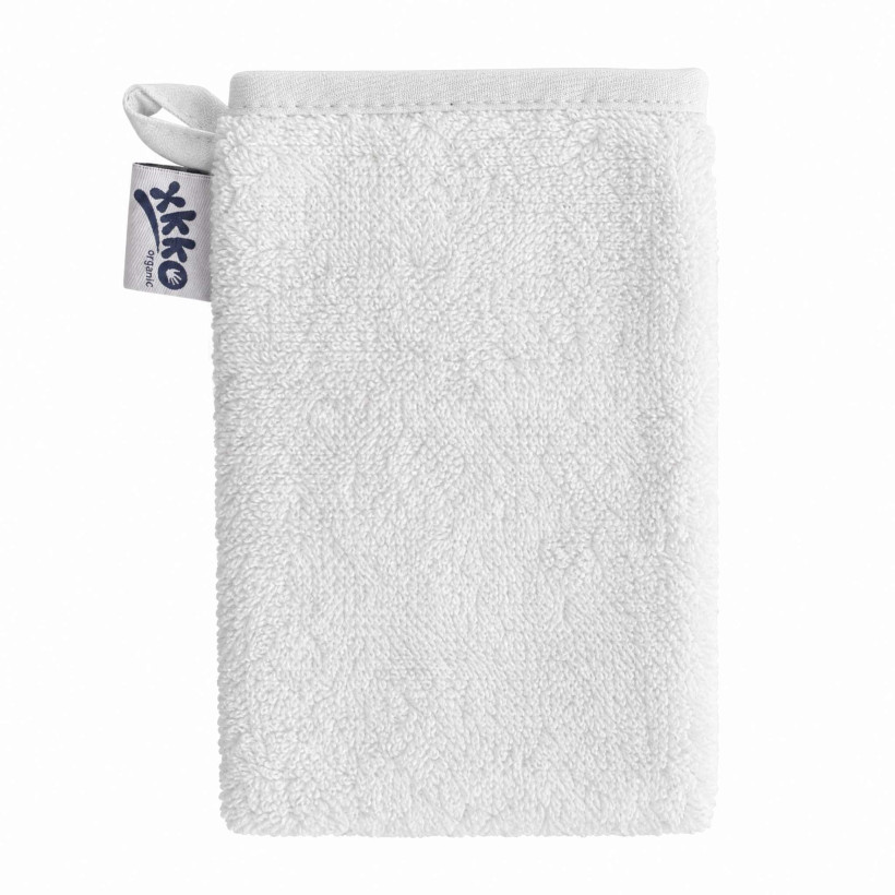 Organic cotton Terry Bath Glove XKKO Organic - White