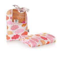 Bamboo swaddle XKKO BMB 120x120 - Heaven for Girls 5x1ps (Wholesale packaging)