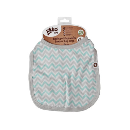 Bamboo Burp Cloth XKKO BMB - Mint Chevron