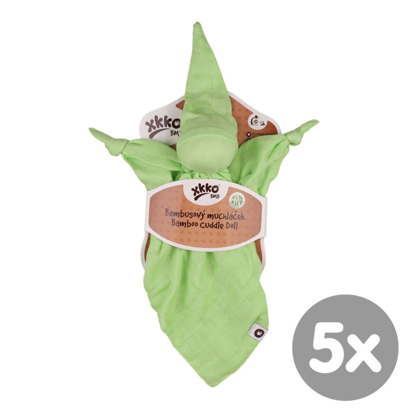 Bamboo cuddly toy XKKO BMB - Lime 5x1ps (Wholesale packaging)