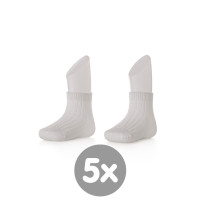Bamboo Socks XKKO BMB - White 24-36m 5x box (Wholesale package)
